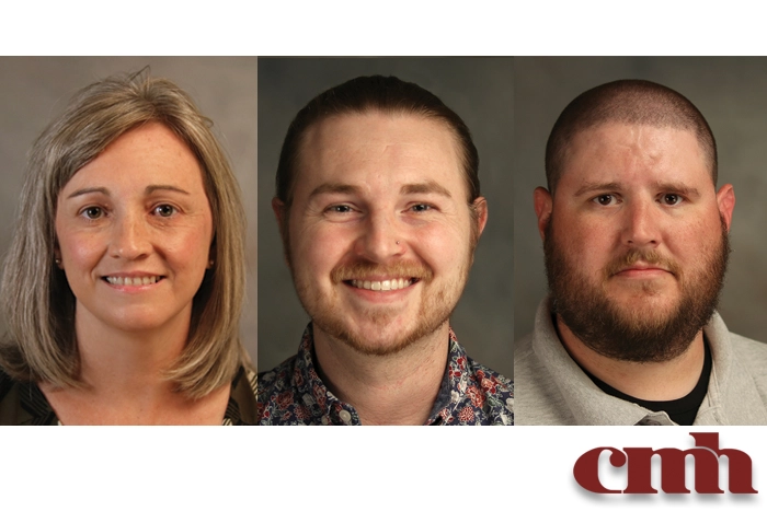 Cindy Cain, LNHA, Justin Slack, RN and Zachary Spaulding, RN